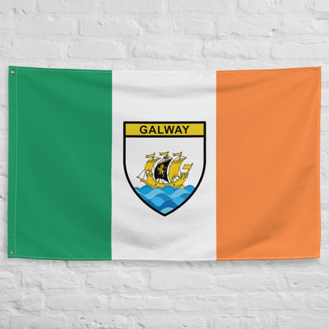 Galway County Coat of Arms Ireland Flag Galway Crest Flag Ireland Flag