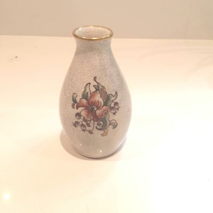 DAHL Jensen Copenhagen Vintage crackle small bud vase 11 cm Denmark