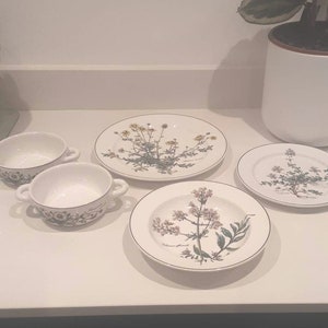 Villeroy and Boch, Botanica various pretty vintage floral design. Vitro porcelain Luxembourg