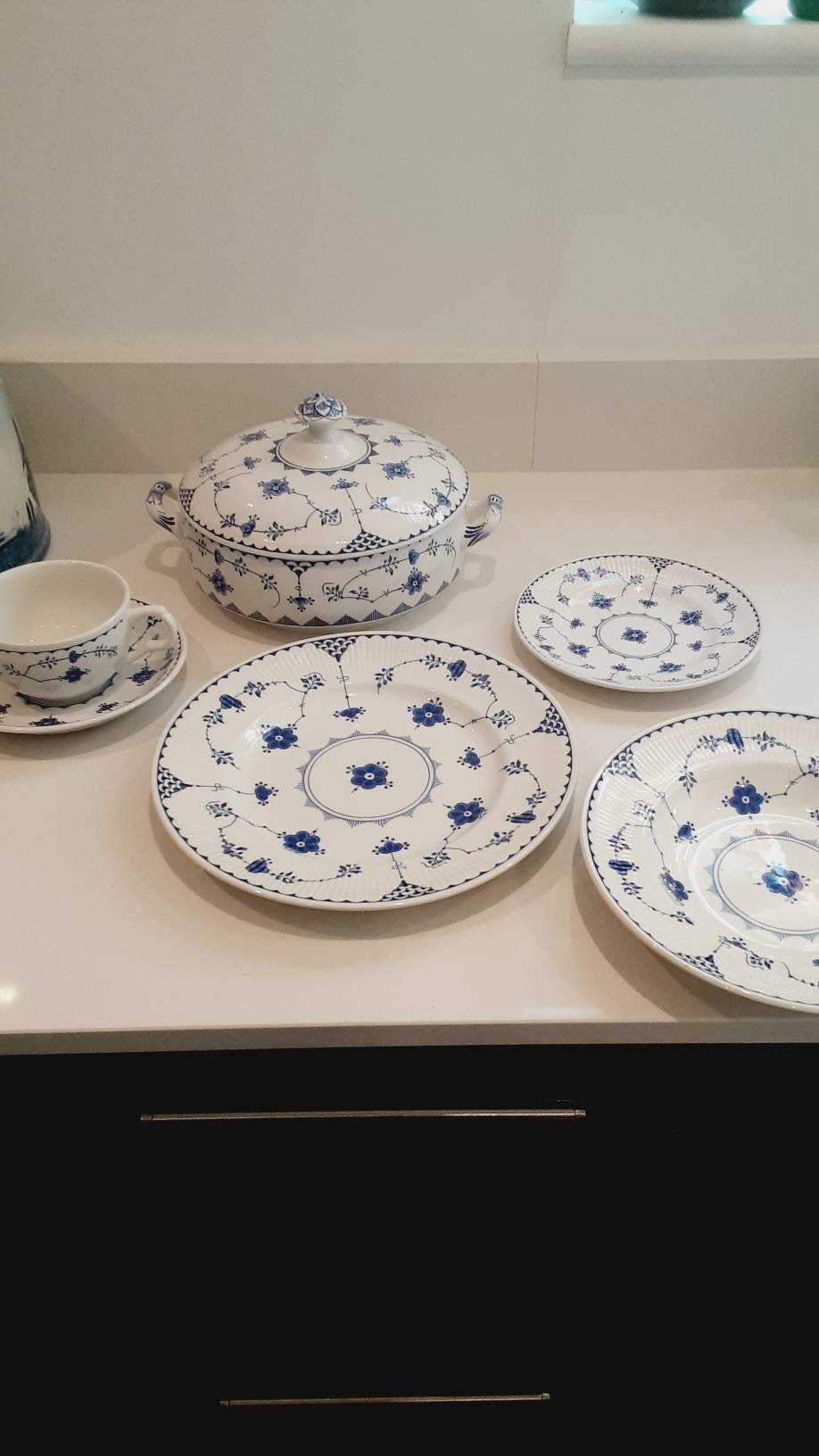 Masons ironstone blue Denmark tableware. Price individually. Iconic copenhagen design.