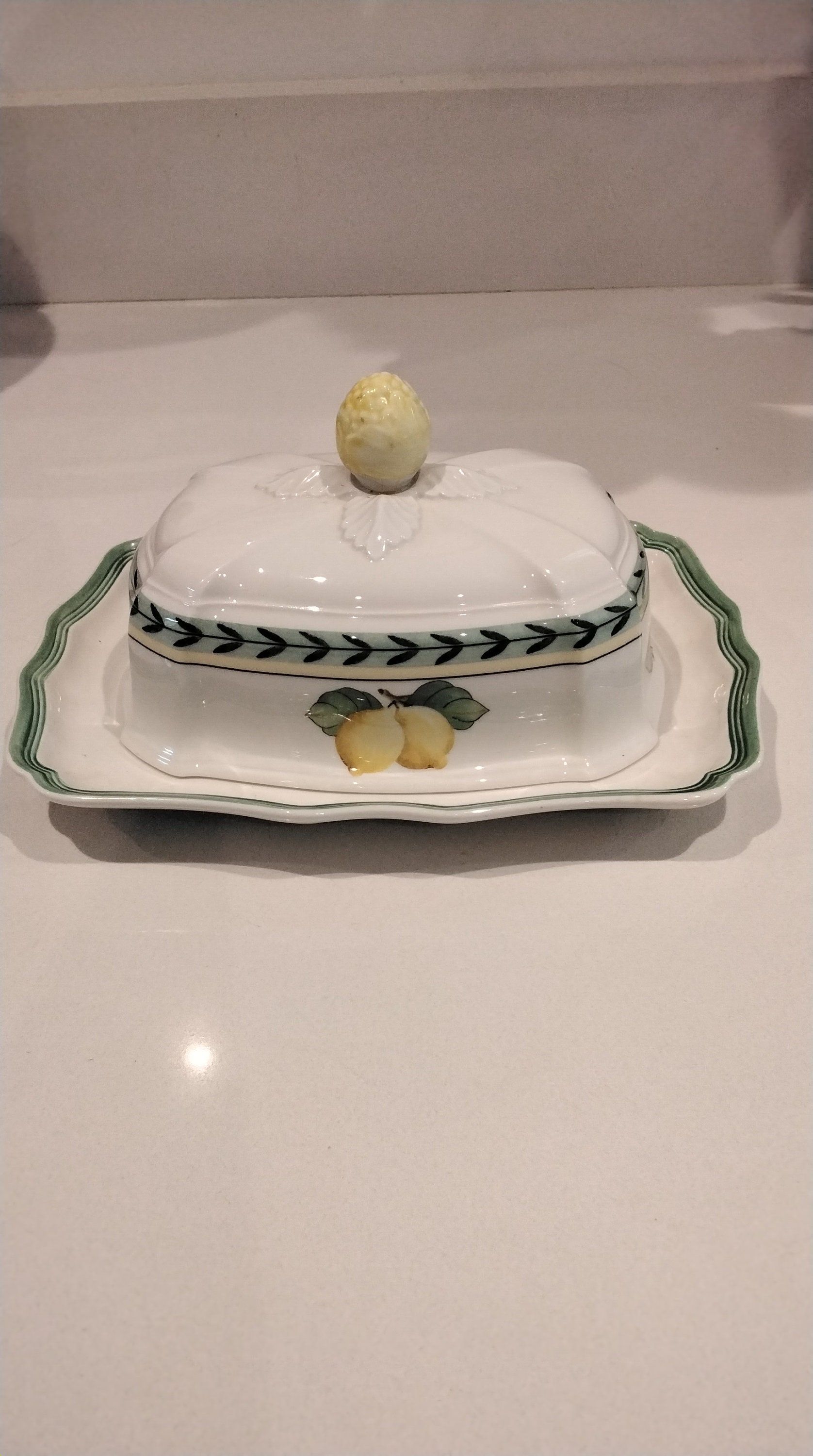 Villeroy and Boch French Garden Covered Butter Dish, Vitro