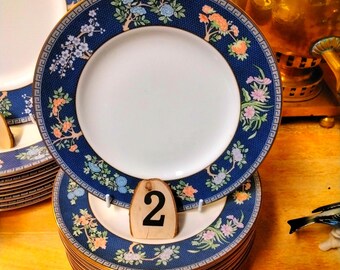 Wedgwood Blue Siam Bone China Tableware, Open Stock Vintage