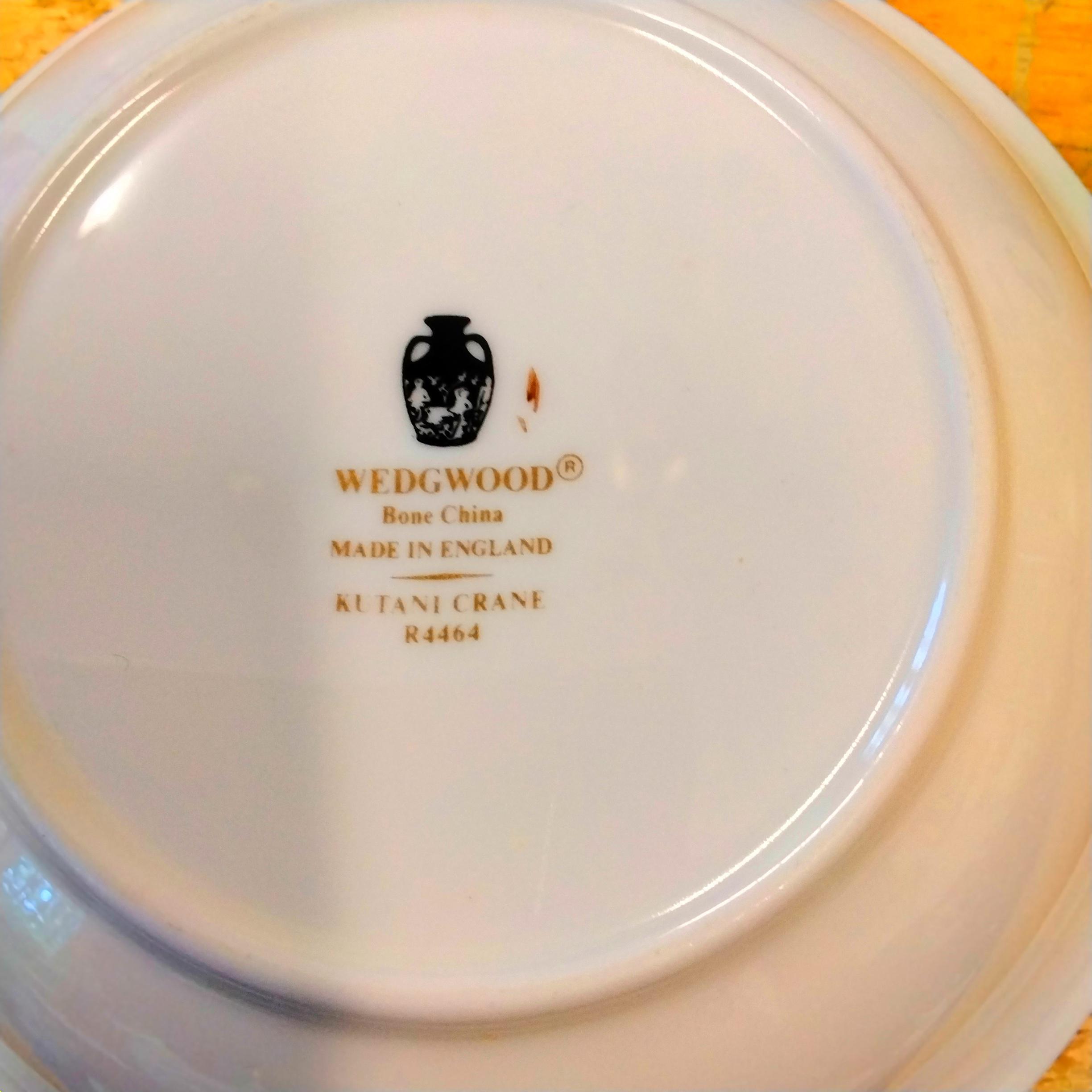Wedgwood Kutani Crane, Fine Bone China, Barlaston England. Pattern