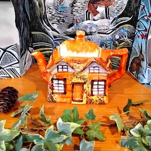 Price and kensington cottage teapot vintage 1960s, lovely unused condition from this Staffordshire pottery. hand painted.