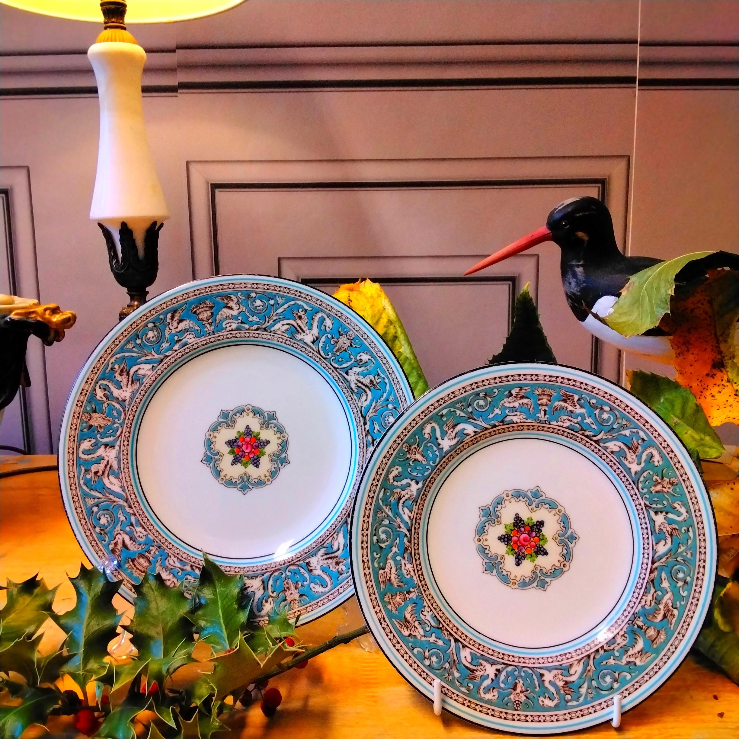 287 黒壺20.5cmプレート2枚 Florentine turquoise 287 黒壺20.5cmプレート2枚 Florentine turquoise - メルカリ