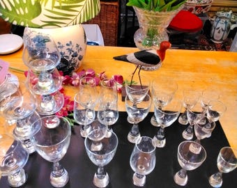 Vintage Holmegaard glasses designed by Brent Severin, Denmark 1957. Sold individually