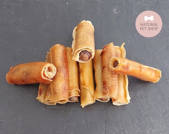 Pigs In Blankets | Natural Dog Treats Pork Rind Chews (like Sausage Rolls)