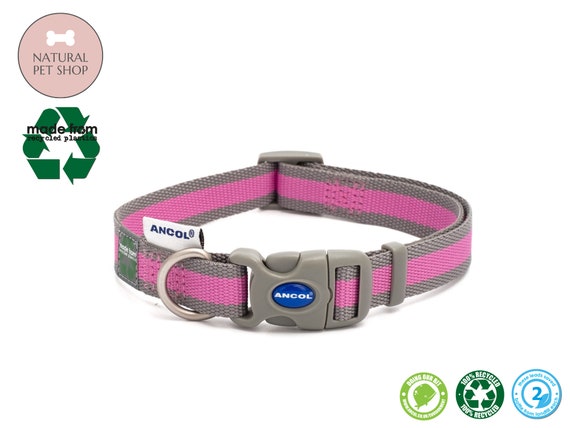 Pink Grey Made From Collar Recycled Plastic Dog Walking Essentials Etsy
