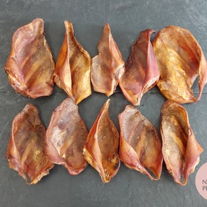 Large Pig Ears (Premium) | 100% Natural Treats Quality Healthy Dog Chews