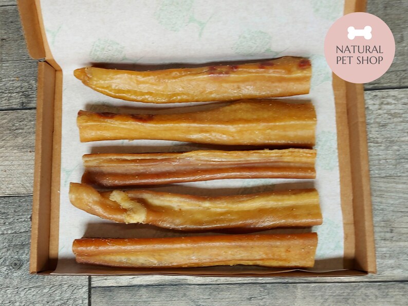 Long Pork Rind Rolls | 100% Natural Dog Treats Chews Pig Skin Dental Gluten Free Pork rind rolls x5