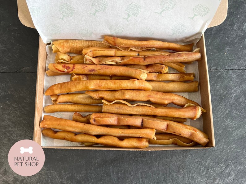 Long Pork Rind Rolls | 100% Natural Dog Treats Chews Pig Skin Dental Gluten Free Pork rind rolls x20
