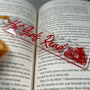 Hot Girls Read Bookmark | Acrylic Bookmark