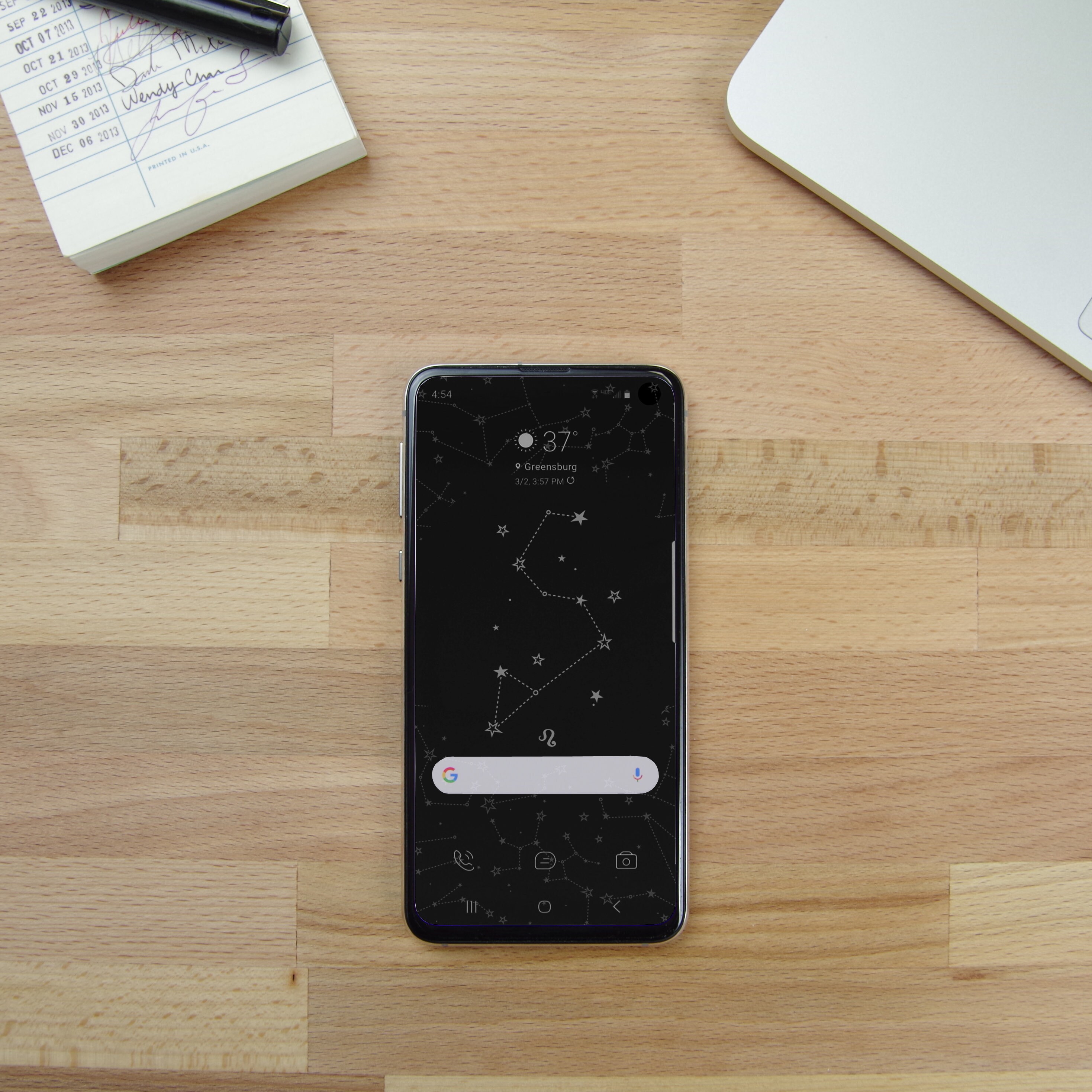 Leo Zodiac Sign Phone Wallpaper Minimal Background Android - Etsy