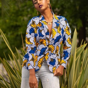 Veste en wax jaune Etsy France