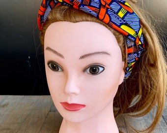 Bandeau/turban en wax