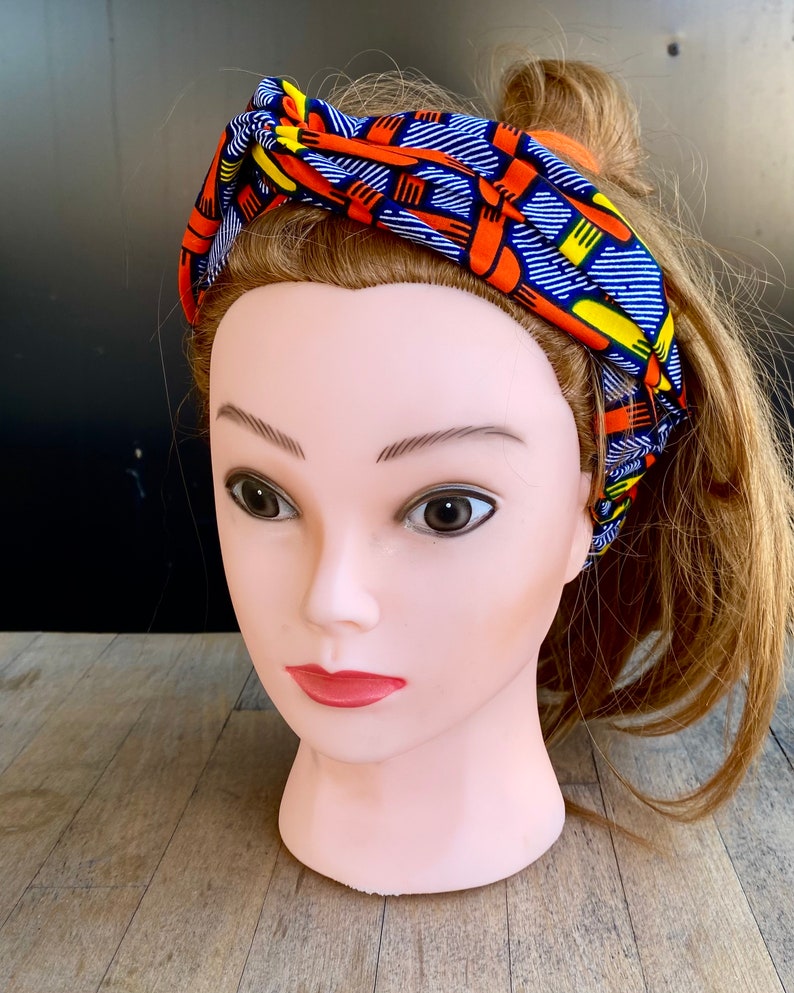 Bandeau/turban en wax image 1