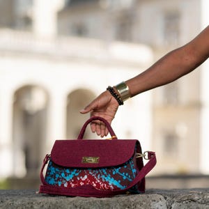 batik fabric handbag
