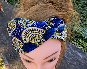 Bandeau ou turban en wax