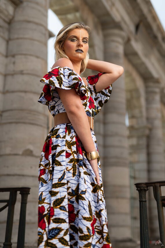 Robe Maxi WHBM à Fleurs Abstraites - Taille 2P (Petite), Manches Longues, Neuve Avec étiquette