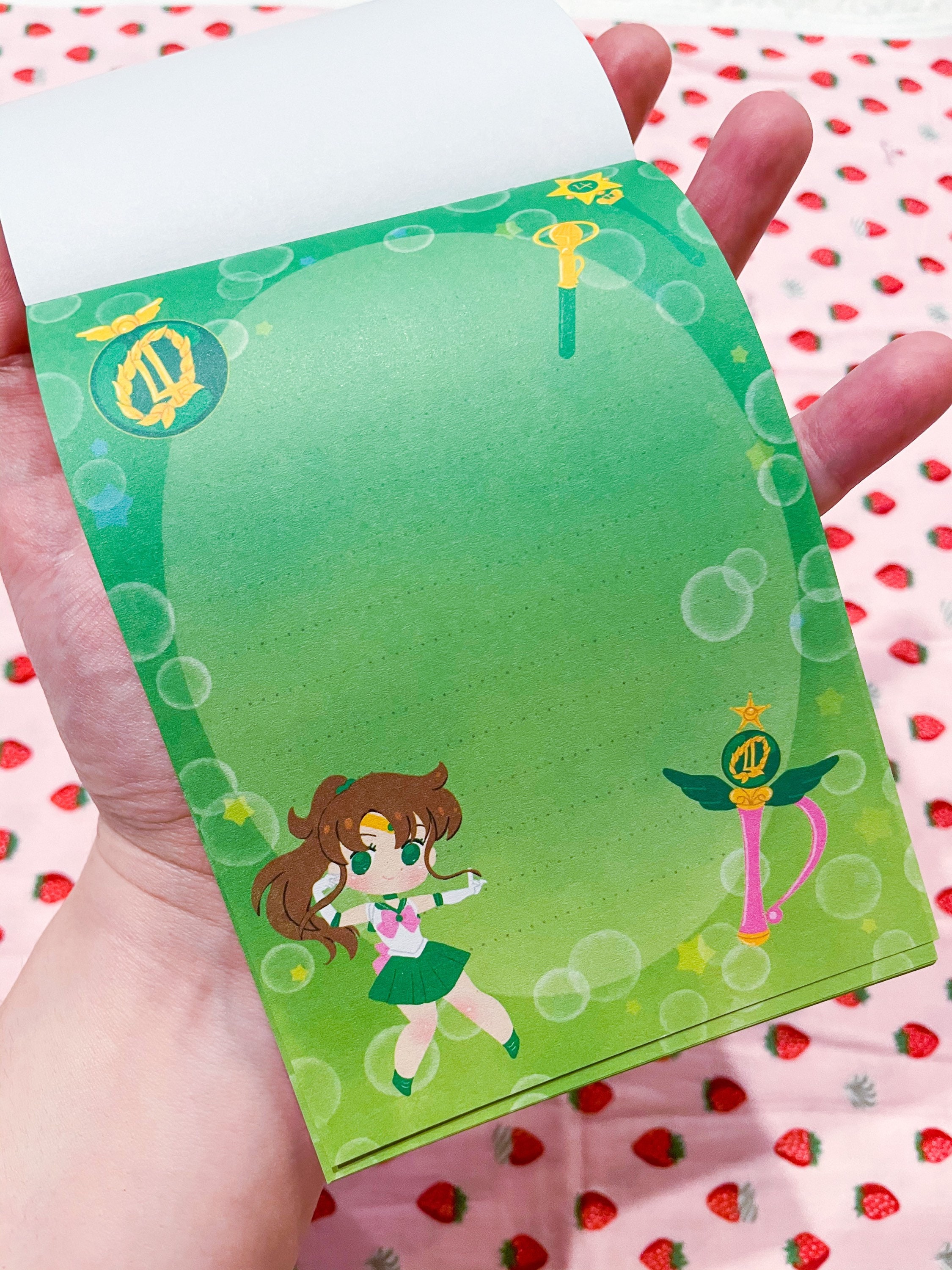 Sailor moon inspired large memo pad/ anime memo pad / kawaii Etsy