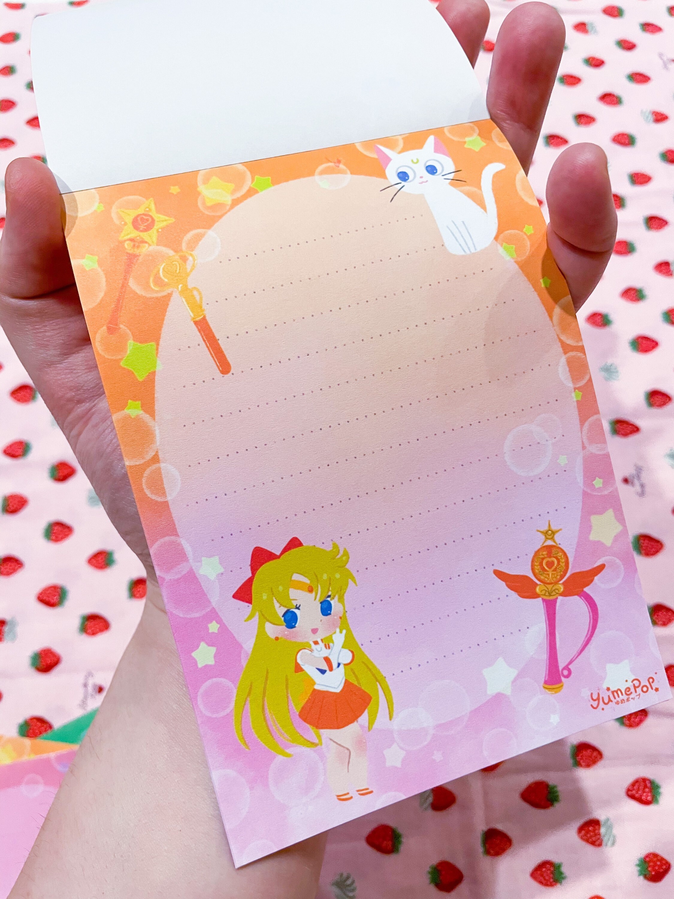 Sailor moon inspired large memo pad/ anime memo pad / kawaii Etsy