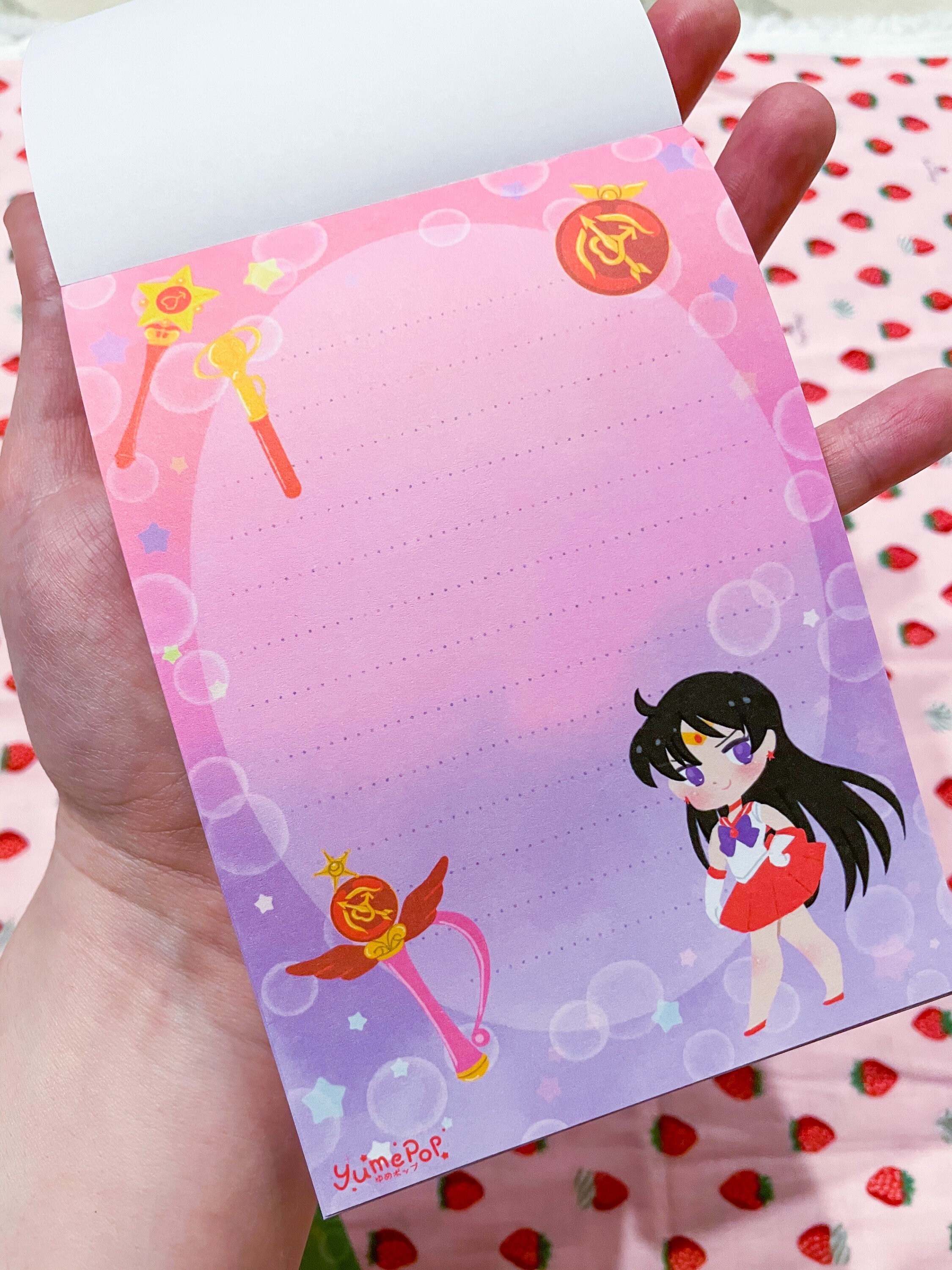 Sailor moon inspired large memo pad/ anime memo pad / kawaii Etsy