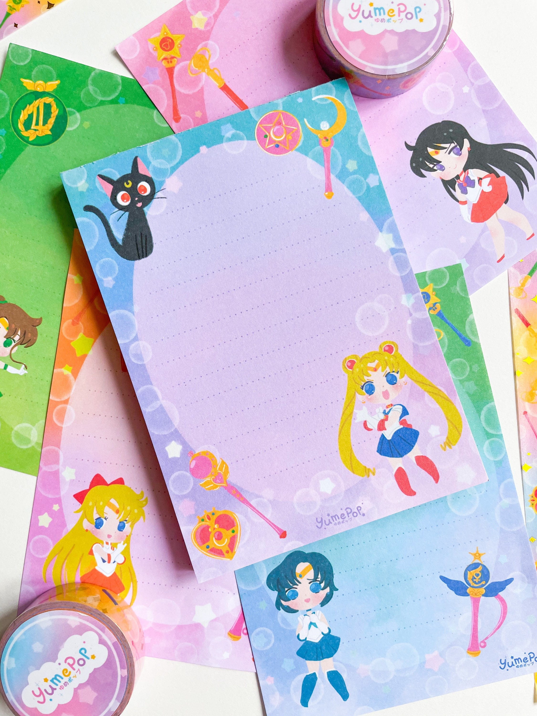 Sailor Moon stationery set / anime stationery / sailor moon | Etsy