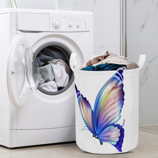 Monarch Butterfly Print Laundry Basket