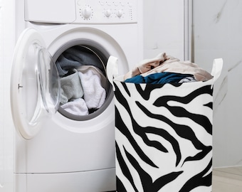 SF_D98 Round Laundry Basket Zebra stripes