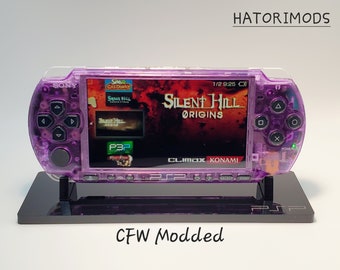 PSP 3000 64gb 128gb Purple Clear Shell Fully Loaded 5k+