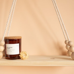 Floating Shelves, Hanging Shelves, Solid Wooden Shelves, Rope Shelf, Small Floating Shelves, Hanging Plant Shelf, Hanging Wood Shelf