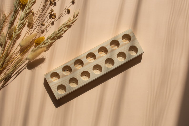 Essential Oil Storage, Essential Oil Display, Essential Oil Rack, Wooden Essential Oil Holder image 3