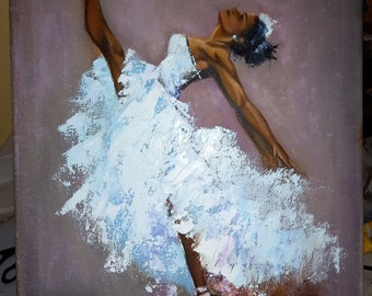Ballerina art Misti Copeland - American ballerina performing at the American,Ballet,Theater Figuren woman Gymnastik Ukrainian artist 30×40cm