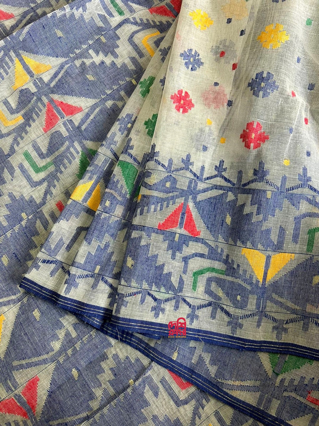 Traditional Handloom Dhakai Cotton Jamdani Saree main image 0