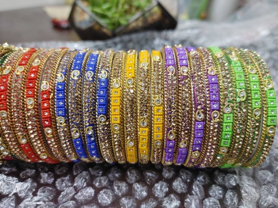 Zardosi bangles hotsell