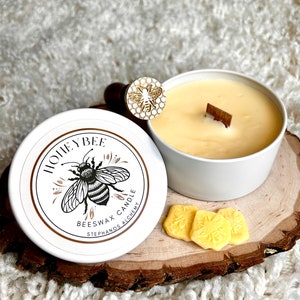 Honey Bee Candle, Soy Wax Candle, Bee Wax, Mother’s Day Gift, Bee Gift, Housewarming Gift, 5 oz