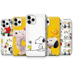 Peanuts comic-telefoonhoesje voor iPhone 16, 15, 14, 13, 12 Samsung S25, S24Fe, S23Ultra, S25 Edge, iPhone 16e