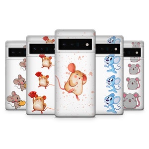 Custodia per telefono Mouse, custodia carina per Google Pixel 9Pro XL, 8A, 8Pro, 7Pro, 7A, 6A, Xiaomi, Oppo, Asus, Samsung S21Fe, S10, S20, S21, S10E