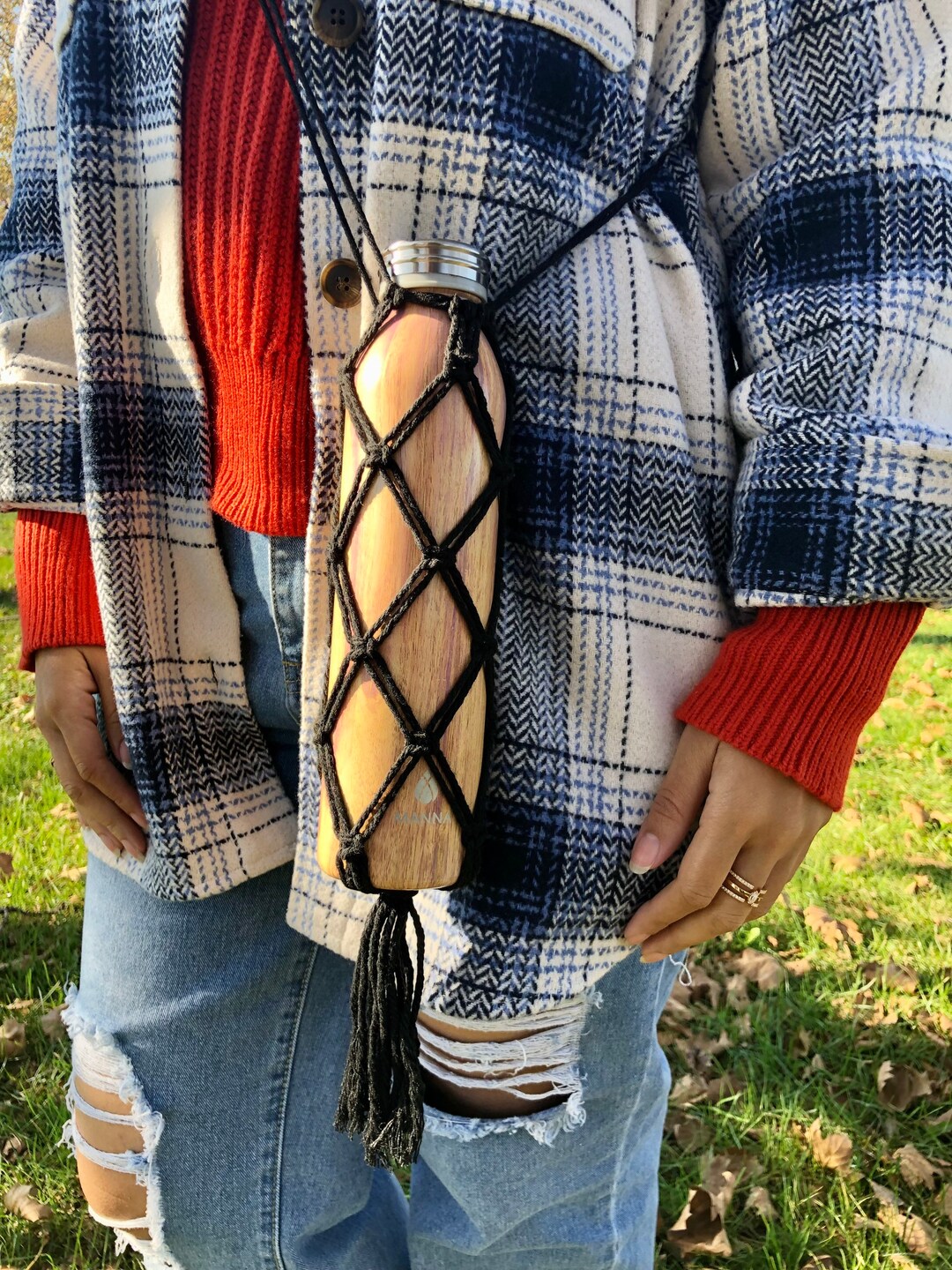 Macrame Bottle Carrier Handmade & Adjustable Multiuse Etsy