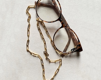 Posaunen-Brillenkette aus Edelstahl – trendige und originelle Kette für Damenbrillen