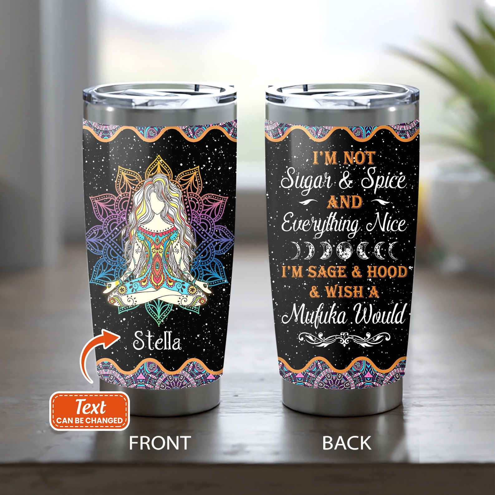 Personalized Tumbler - Yoga Gift for Sister