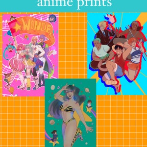 Anime prints- 4x6 and 5x8