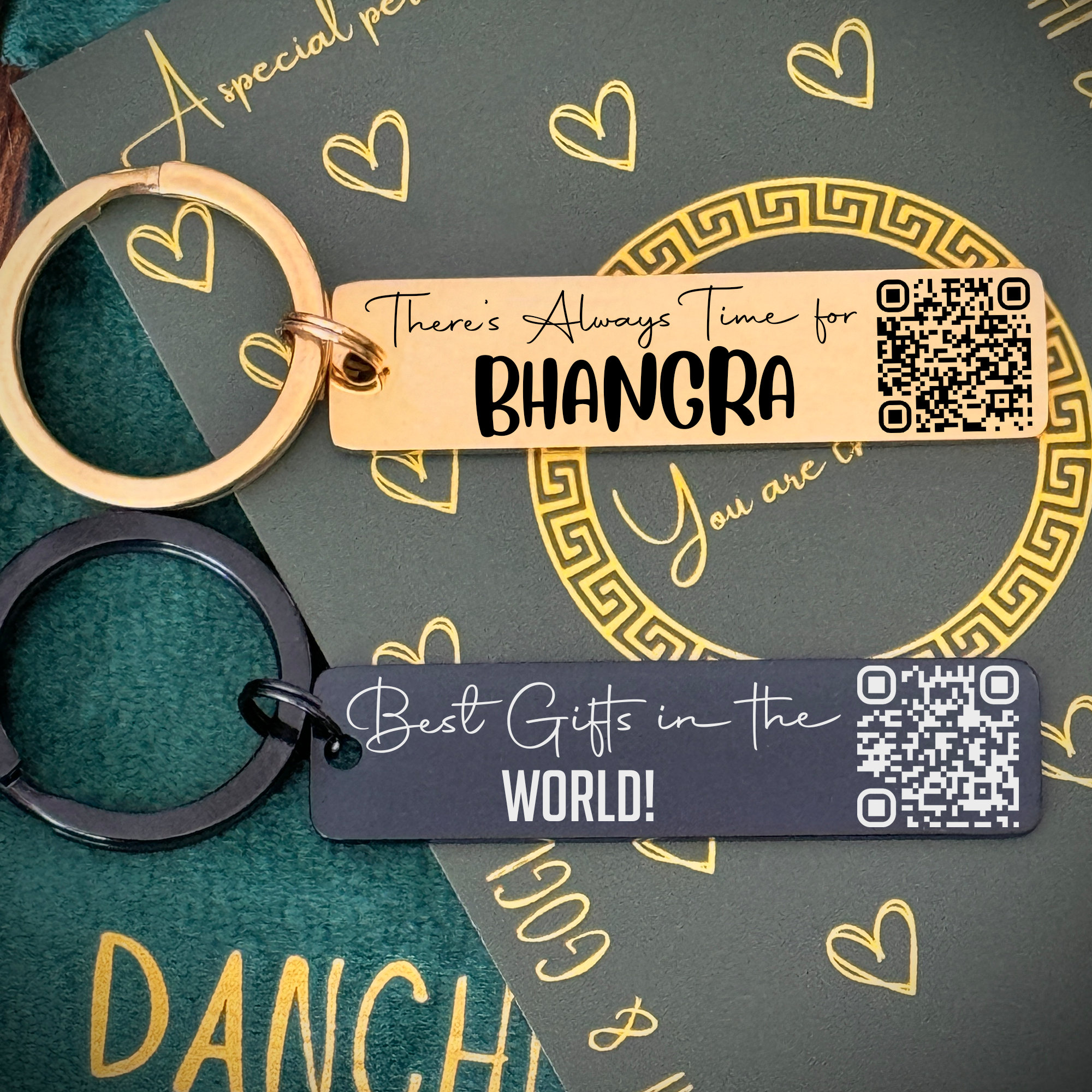 Custom QR Code Keychain: Personalized Stainless Steel Gift - Etsy