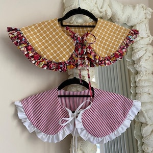 Removable collar, Peter Pan collar, frill collar