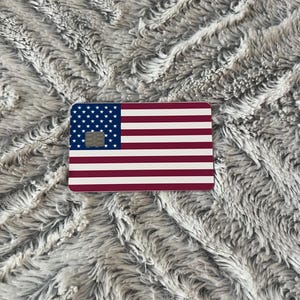 Pegatina de tarjeta de crédito/Pegatina de vinilo/Pegatina holográfica para tarjeta de crédito/Margaritas/Aspecto para tarjeta de débito/Aspecto para tarjeta de débito/Bandera estadounidense/Bandera de país