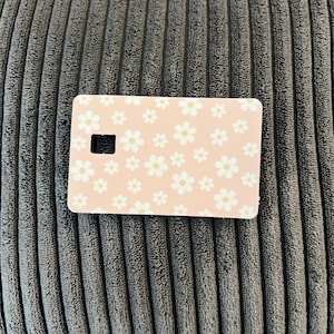 Pegatina para tarjeta de crédito/Pegatina de vinilo/Pegatina para tarjeta de crédito de libros/Margaritas/Regalo para amantes de los libros/Apta para tarjeta de débito