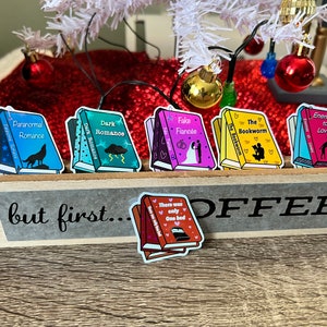 Book Tropes Holographic Stickers: Dark & Paranormal Romance, Bookworm