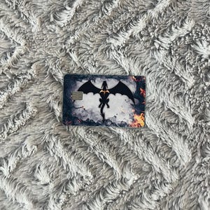 Kreditkartenaufkleber|Vinyl Aufkleber | holographische Kreditkartenaufkleber | Bücherwurm | Debitkartenskin|Debitkartenskin|Vierter Flügel Merch|Onyxturm