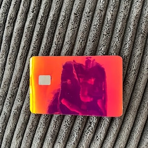 Credit Card Sticker|Vinyl sticker | hollographic credit card Sticker| daisies | debit card skin|debit card skin