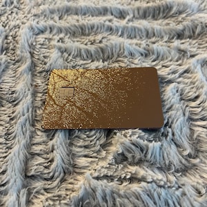 Credit Card Sticker|Vinyl sticker | Bronze credit card Sticker| shiny | debit card skin|debit card skin|